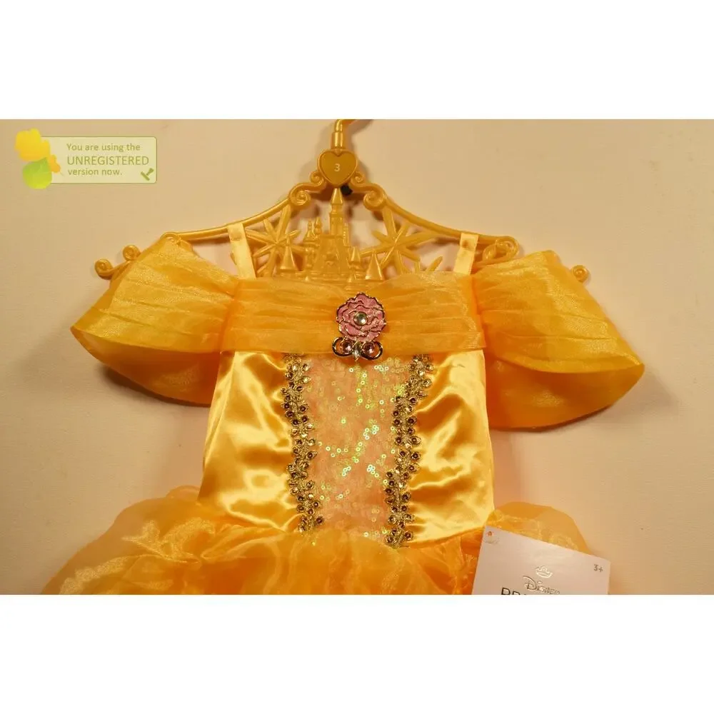 Disney Princess Belle Dress Girls Costume Size 3
